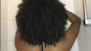 ROUTINE CAPILLAIRE  Cheveux crépus frisés  4a 4b 4c   Shampoing et Soin  MINI BN [upl. by Inalaehon219]