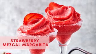 Strawberry Mezcal Margaritas  California Strawberries  Easy Strawberry Mezcal Margarita Recipe [upl. by Iliak657]