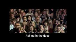 Adele ROLLING IN THE DEEP lyrics  LIVE at Royal Albert Hall [upl. by Ynnek]