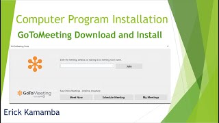 Computer Programs Installation  Downloading and Installing GoToMeeting App without Errors [upl. by Immac]