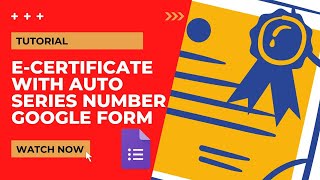 Cara Buat Sijil Digital ESijil ecert Guna Google Form Dengan Nombor Siri [upl. by Esenwahs615]