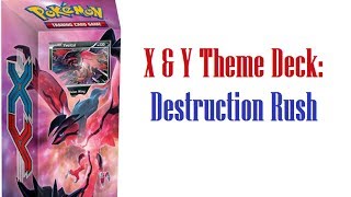 X amp Y Theme Deck Destruction Rush Yveltal Theme Deck [upl. by Fulmis]