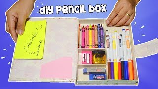 How To Make Pencil Box DIY Pencil Case Back To School [upl. by Donela678]