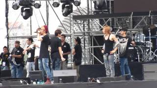 100813 BEASTB2ST  Special amp Shock Remix rehearsal  Marina Bay FANCAM [upl. by Uchida]