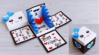 DIY  Father’s Day Card  Happy Father’s Day Card  Greetings Card For Fathers Day [upl. by Aracahs732]