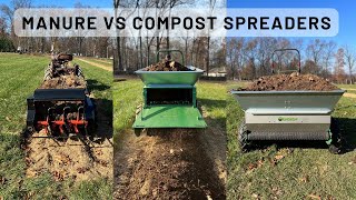 Manure Spreader VS Compost Spreader Garden Spreading through the Generations [upl. by Rika566]