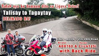 Safe bang dumaan sa Ligaya Drive Talisay to Tagaytay ZigZag Road ridesafe ride adventure [upl. by Abbate]