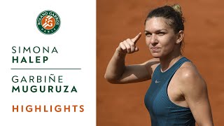 Simona Halep vs Garbine Muguruza  SemiFinal Highlights I RolandGarros 2018 [upl. by Maller]