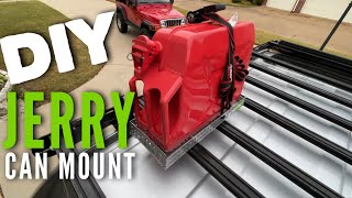 DIY Jerry Can Mount  Easy and Affordable Jerry Can Holder for Roof Rack [upl. by Ysirhc]