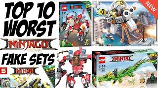 TOP 10 WORST LEGO NINJAGO MOVIE FAKE SETS [upl. by Yrallih]