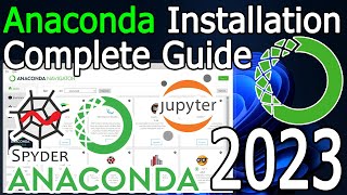 Install Anaconda Python Jupyter Notebook Spyder on Windows 1011 2023 Update Anaconda Navigator [upl. by Cower922]