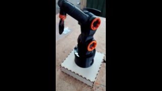 arduino powered 3d printed robot arm  4axis gcode interpreter [upl. by Yriek537]