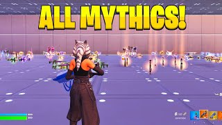 VAULTED ITEMS in Fortnite Creative MAP CODE OG Mythics [upl. by Cyrano]