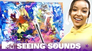 Tinashe Can See Her Songs So We Had Her Paint Them 🎨 Seeing Sounds [upl. by Asssilem]