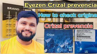 Eyezen Crizal Prevencia  crizal Eyezen vs Prevencia  how to check original Crizal Prevencia Lenses [upl. by Oiralih847]