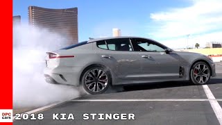 2018 Kia Stinger Burnout Exhaust Sound amp Drifting [upl. by Kentiga]