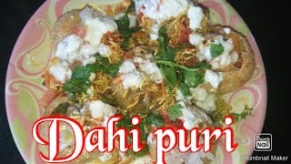 How to make Dahi puri  Lockdown special recipe  street style recipes  puri chaat recipes [upl. by Eneleahs414]