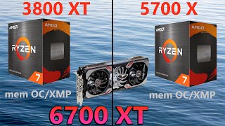 6700 xt  3800xt VS 5700x  SOTTR  Bench  2k  1440p [upl. by Pani]