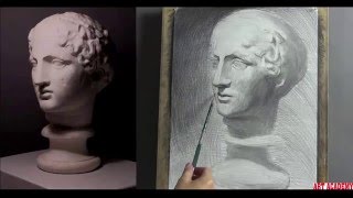 Plaster cast Drawing Tutorial [upl. by Rexfourd549]