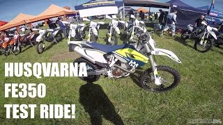 2016 Husqvarna FE350 Test Ride Proper Enduro Bike [upl. by Enahc]