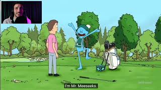 Neil Vanides voices MrMeeseeks golf bit [upl. by Anirdnajela270]