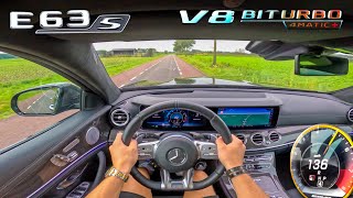 Mercedes AMG E63s 4Matic 603HP  LOUD ACCELERATION amp 0100 POV BY DUTCHCARS [upl. by Eiramanel]