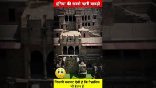 दुनिया की सबसे गहरी बावड़ी चांद बावड़ी abhaneri youtubeshorts factsinhindi rajasthan shortsfeed [upl. by Anitnatsnoc734]