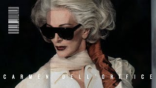 Carmen DellOrefice Supermodel with the longest runway career [upl. by Yspyg]