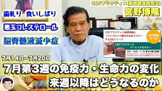 2024年7月第3週714〜720の免疫力・生命力の変化‼︎ 【宮野博隆】ＣＳＦプラクティス（脳脊髄液調整法） [upl. by Orestes]