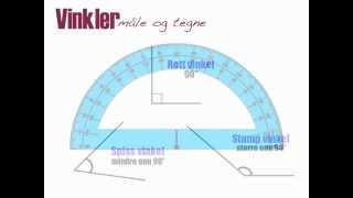 Vinkler  måle og tegne [upl. by Gisele]