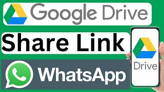 How to Share Link from Google Drive to WhatsApp  Easy to Follow [upl. by Anauq]