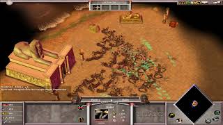 Age of mythology 60 Wadjet vs 200 Hoplites [upl. by Haiacim]