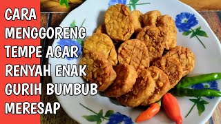 CARA MEMBUAT TEMPE GORENG ENAK DAN GURIH RENYAHBUMBU MERESAP [upl. by Nus]