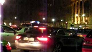 Paris France Police Gendarme Stuck in Traffic loud French Siren [upl. by Checani]