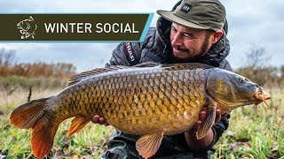 CARP FISHING in BELGIUM  Winter Social [upl. by Eineeuq]