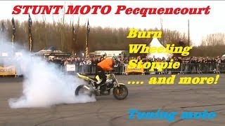 ► Salon Moto  Pecquencourt 2012  Motards amp Tuning amp Stunt ◄ [upl. by Bywoods]