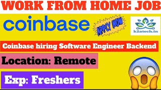 Coinbase Off Campus 2024  Coinbase hiring Software Engineer for work from home jobs [upl. by Miza]