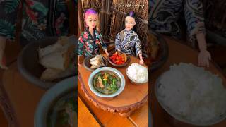 part2 makan bareng barbie ica minifood barbie mainanjadul [upl. by Goldarina780]