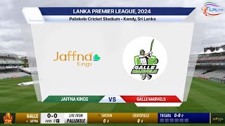 🔴 Live  Galle Marvels vs Jaffna Kings  GM vs JK Final Match  JK vs GM Final Match  Sagar Sinha [upl. by Karylin]