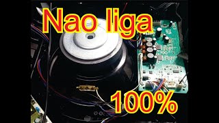 Conserto da caixa amplificada Philco ela nao liga [upl. by Kowal]