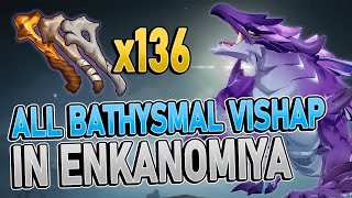 Bathysmal Vishap All Locations FAST FARMING ROUTE  Genshin Impact 24 [upl. by Nickelsen]