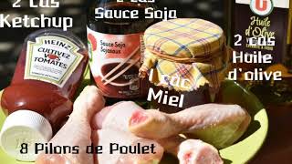 PILON DE POULET SAUCE AMÉRICAINE ALLÉGÉE [upl. by Sowell]