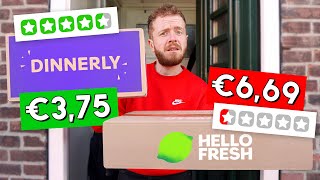 HELLOFRESH vs Dinnerly  NIET GESPONSORDE Review 📦🍔 [upl. by Iormina]