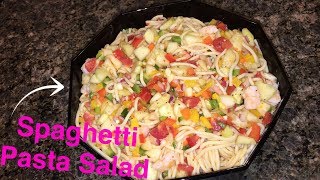 How to Make Spaghetti Pasta Salad [upl. by Atinel467]