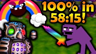 FNAF World  100 Speedrun in 5815 [upl. by Sarazen660]