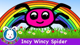 Incy Wincy Spider Lyrics  NurseryRhymes [upl. by Pantia]