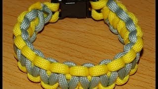 Anleitung zweifarbiges Paracord Armband D [upl. by Elmer738]