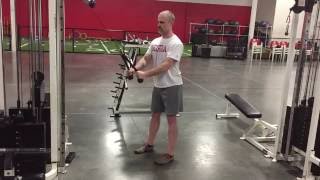 PreExhaustion Protocol Straight Arm Pulldown to ChinUp Superset [upl. by Zoa]