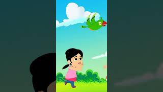 Totaram Main Tota Hindi Rhyme तोताराम shorts hindirhymes kidsvideo myparrot youtubeshorts [upl. by Sadira]