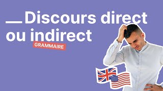 Discours Direct et Indirect en Anglais  Toutes les Règles à Connaître 📋 Partie 14 [upl. by O'Connell]